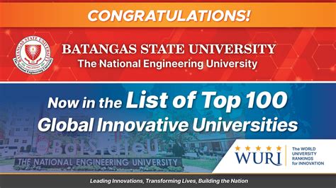 Batangas Universities Ranking.